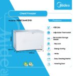 Midea 418ltrs Chest Freezer Mdrc564fzf01